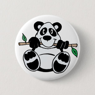 Cute Panda 2 Inch Round Button