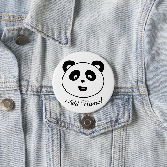 Cute Panda, Add Name Button (In Situ)
