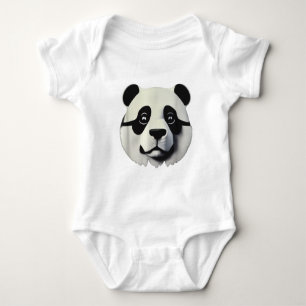 Cute Panda Baby Bodysuit –