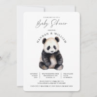 Cute Panda Baby Shower Gender Neutral 