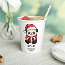 Cute Panda Baby Shower Paper Cup