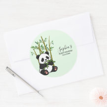 Cute Panda Bamboo Diaper Raffle Mint Baby Shower