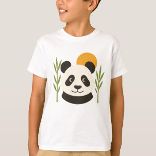 Cute Panda Bamboo Kids T-Shirt