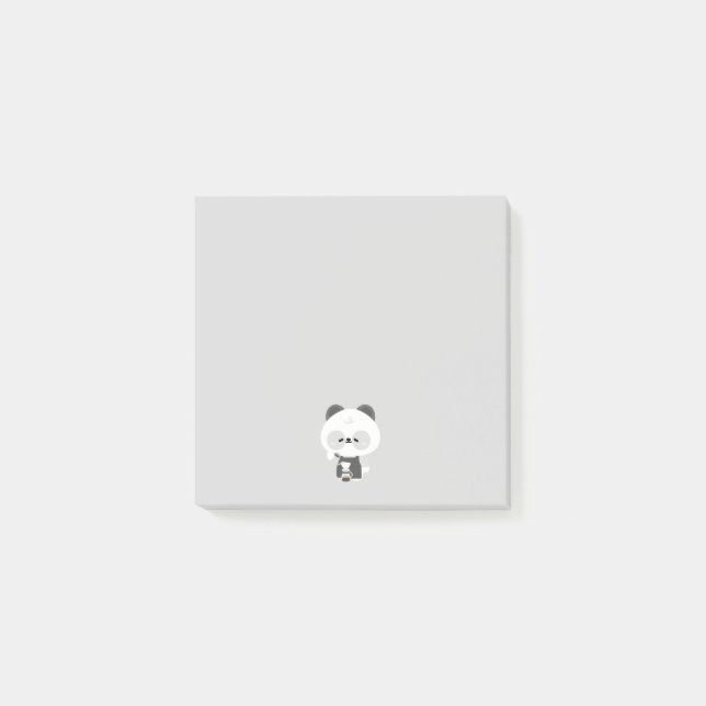 Cute Panda Barista Post-it Notes (Front)