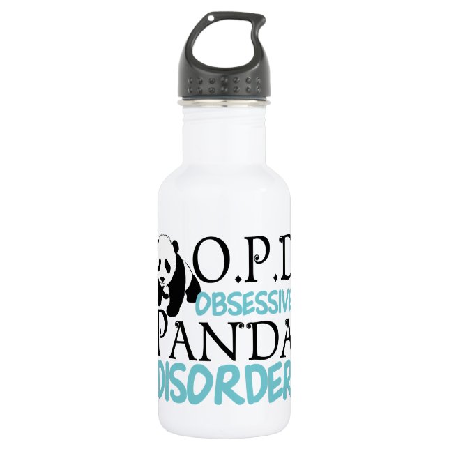 Cute Panda Bear 532 Ml Water Bottle (Front)