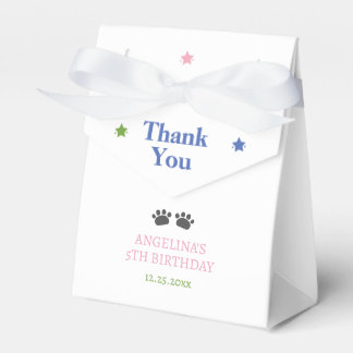 Cute Panda Bear Bamboo Birthday  Favor Box