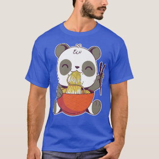 Cute Panda Bear Cub Eating Ramen Noodles Kawaii An T-Shirt