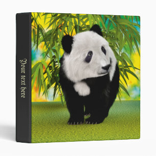 Cute Panda Bear Cub Kawaii Animal Lover Gift Binder