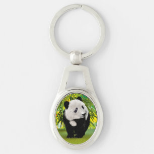 Cute Panda Bear Cub Kawaii Animal Lover Gift Keychain