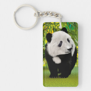 Cute Panda Bear Cub Kawaii Animal Lover Gift Keychain