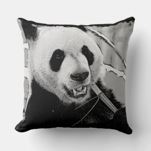 Cute Panda Bear Cub Throw Pillow