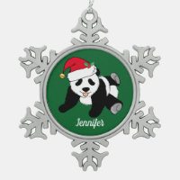 Cute Panda Bear Custom Kids Green