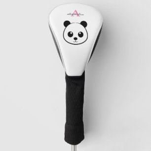 Cute panda bear custom Monogram  Golf Head Cover