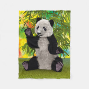 Cute Panda Bear Kawaii Animal Lover Perfect Gift Fleece Blanket