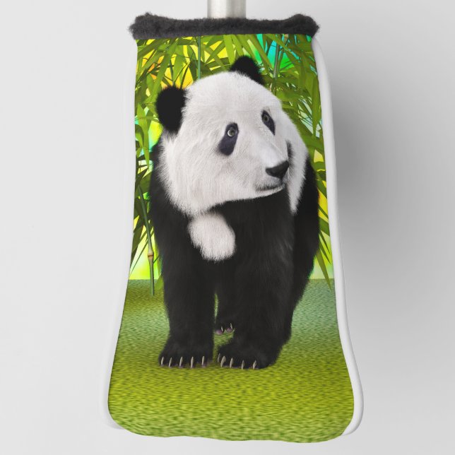 Cute Panda Bear Kawaii Animal Lover Perfect Gift Golf Head Cover (Rotate 90)