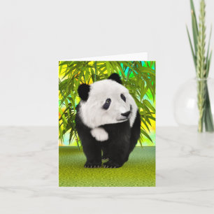 Cute Panda Bear Kawaii Animal Lover Perfect Gift Note Card