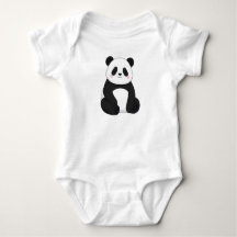 Cute Panda Bear Kawaii Black and White