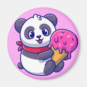 Cute Panda Bear Magnet