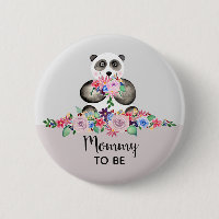 Cute Panda Bear Mommy To Be Baby Shower