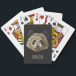 Cute Panda Bear Nature Animal Personalized Name Playing Cards<br><div class="desc">This cute design features a panda bear with your personalized name below #panda #pandabear #animal #nature #endangered #wildlife #wild #personalized #personalizedgifts #gifts #gift #feminine #girly #masculine #games #playingcards #cardgames #stockingstuffers #fun</div>