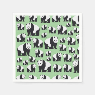 Cute Panda Bear Pattern Napkin