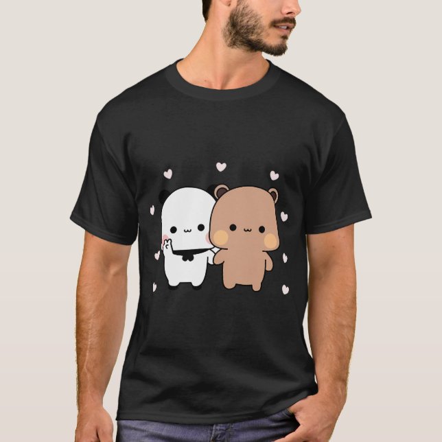 Cute Panda Bear Premium   T-Shirt (Front)