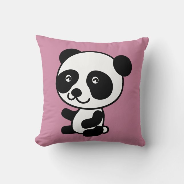 Cute Panda Bear throw pillows (Front)