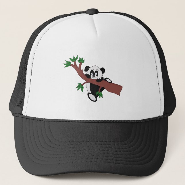 Cute Panda Bear Trucker Hat (Front)
