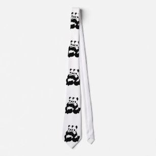 Cute Panda Bears Tie