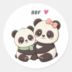 Cute Panda BFF – Bestie Friendship Sticker