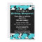 Cute Panda Birthday Sleepover Party Invitation