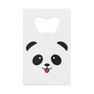 Cute Panda Blep Mlem Blop Credit Card Bottle Opener