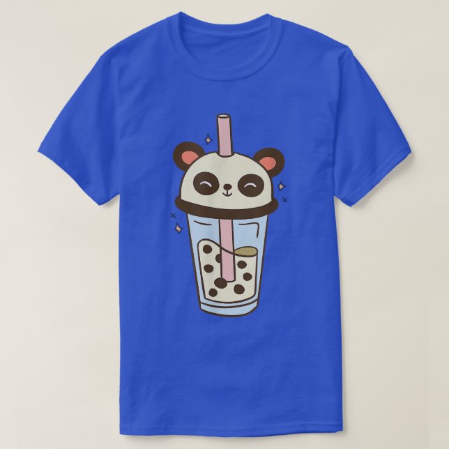 Cute Panda Bubble Tea Kawaii Outfit Bubble Tea  T-Shirt (Design Front)