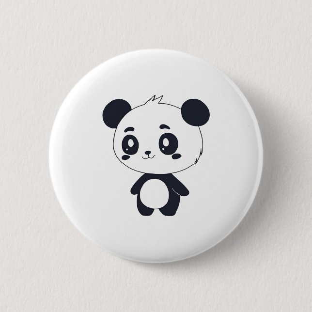 cute panda button (Front)