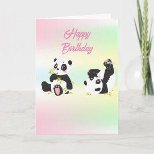 Cute panda card