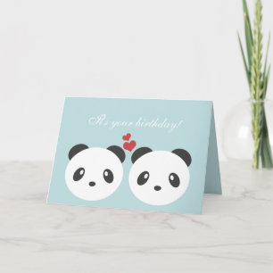 Cute panda card