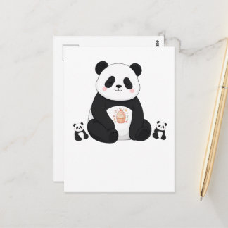 Cute Panda Chef Cooking Kitchen Animal Lover Postcard