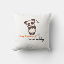 Cute panda coussins