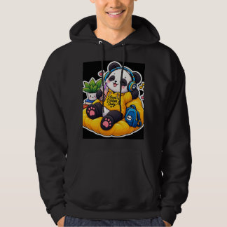 Cute Panda Cozy Autumn Hoodie – Kawaii Panda Bear