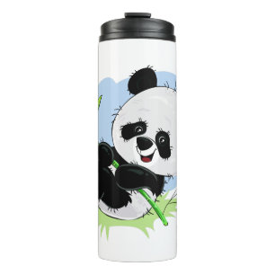 Cute Panda custom name tumbler 1/4