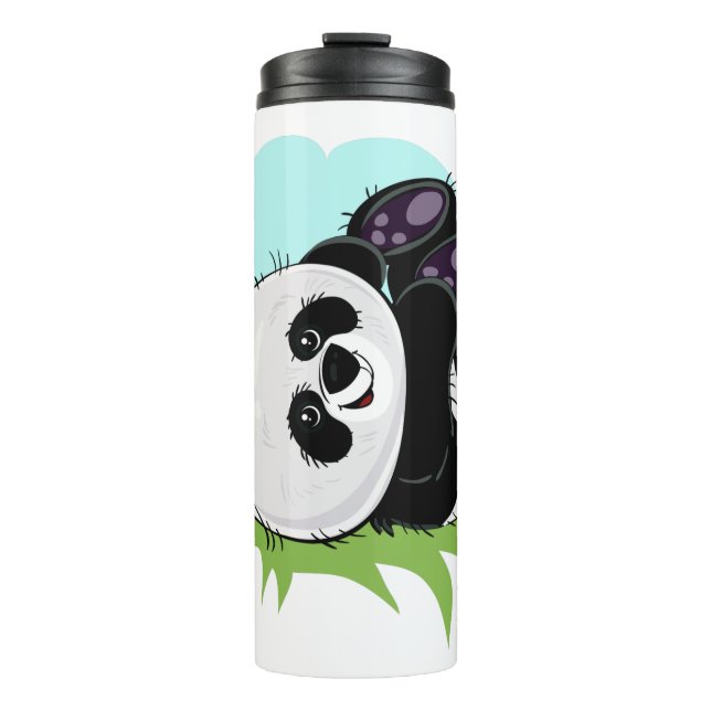 Cute Panda custom name tumbler 2/4 (Front)
