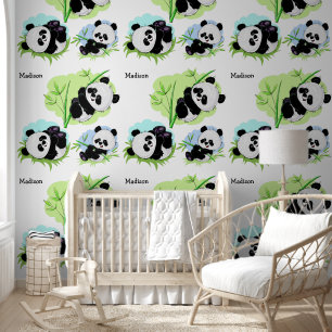 Cute Panda custom name Wallpaper