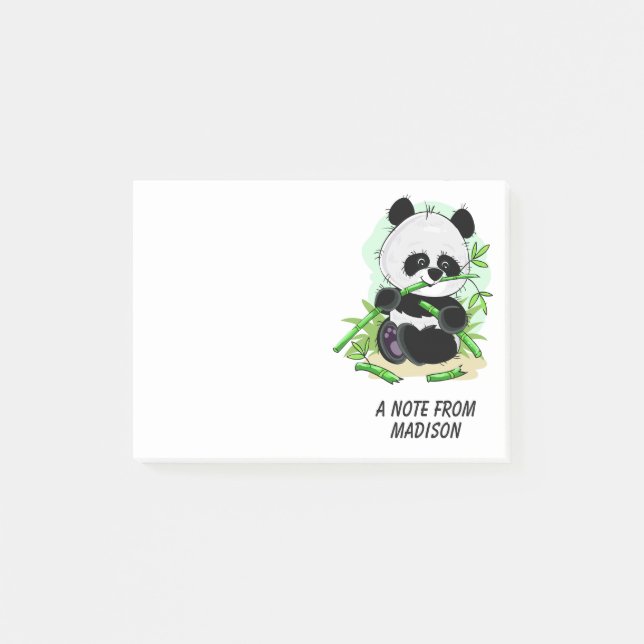 Cute Panda custom text notes (Front)