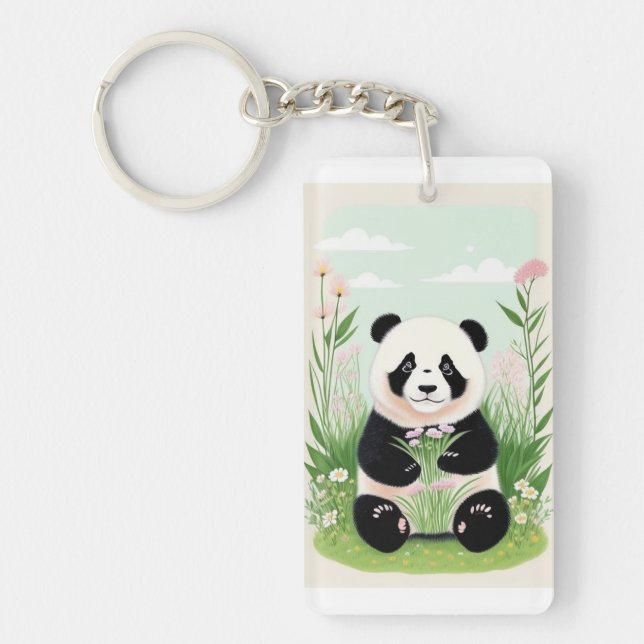 Cute Panda Dans Le Jardin (Devant)