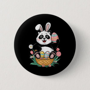 Cute Panda Easter Men Women Kids Panda Lover Easte 2 Inch Round Button