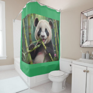 Cute Panda Eating Bamboo