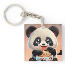 Cute Panda eating Ramen