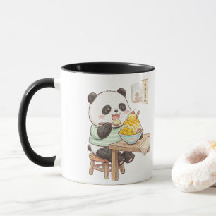 Cute Panda Eating Taiwanese Mango Shaved Ice Foodi Mug