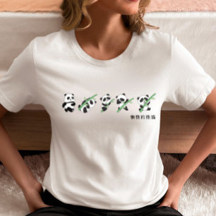 Cute Panda Evolution T-Shirt – Bamboo Life Stages