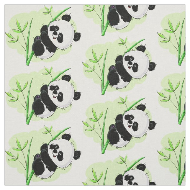 Cute Panda fabric 3/4 (Swatch)